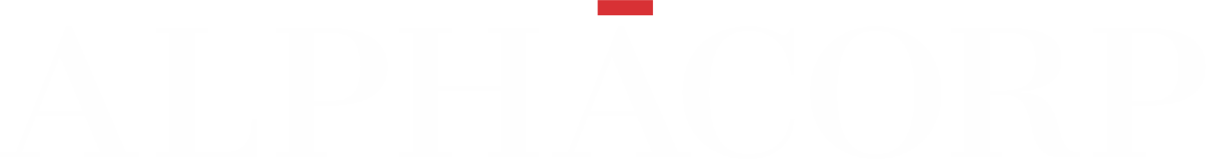 AlphaCorp Logo - Reverse